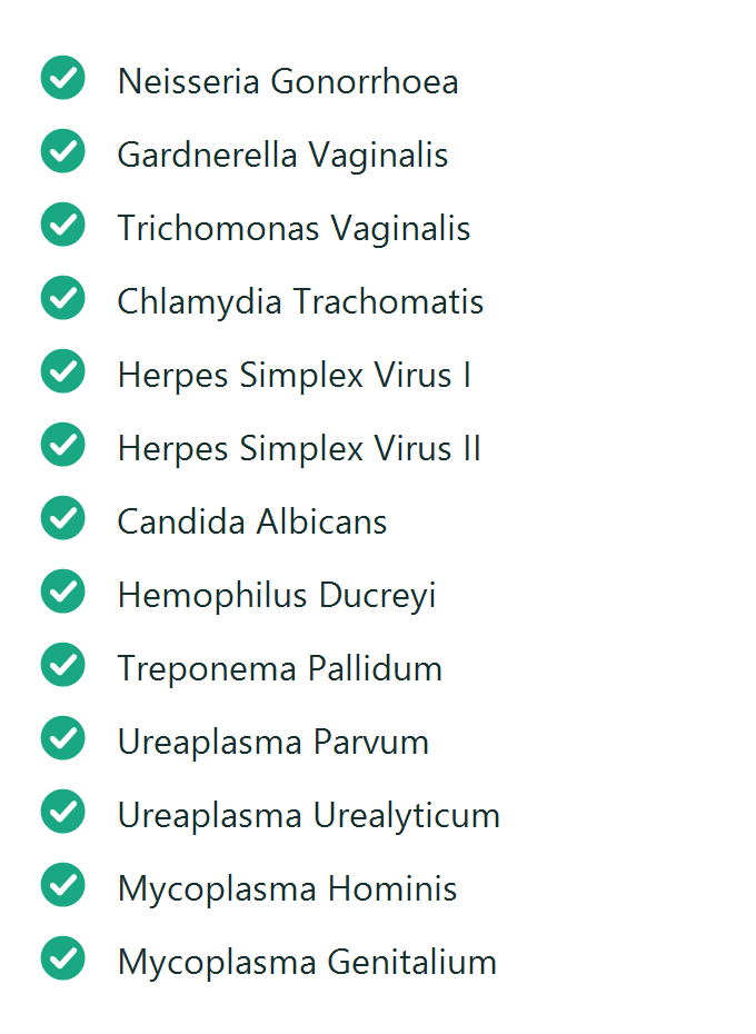 Pathogens screened