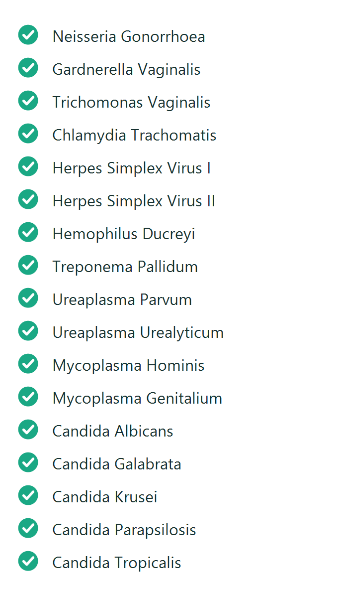 Pathogens screened